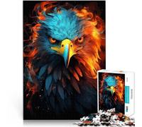 Jigsaw Puzzles for Adults 1000 Pieces American Eagle Pride Fire Lernspielzeug Wunschliste mit dem Weihnachtsmann38x26cm