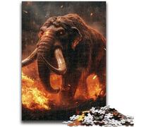 Jigsaw Puzzles for Adults 1000 Pieces Ancient Mammoth Educational Games DIY Toys for Is Ideal As A Gift for The Whole Family 50x75cm