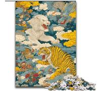 Jigsaw Puzzles for Adults 1000 Pieces Ancient Tiger Toys Educational Games Stress Relieving Artists Collection, Fine Art (size 26x38cm)