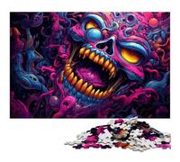 Jigsaw Puzzles for Adults 1000 Pieces Angry Beast Challenging Game Toys Christmas Puzzle Presents 1000 PCS(75x50cm)