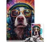 Jigsaw Puzzles for Adults 1000 Pieces Animal Colorful Dogs,Educational Games Home Decoration Birthday Present,Gifts,Wall Art (38x26cm)