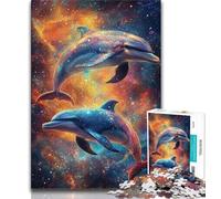 Jigsaw Puzzles for Adults 1000 Pieces Animal Dolphin,Educational Games Home Decoration Birthday Present,Gifts,Wall Art 38x26cm