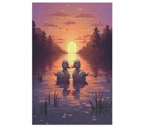 Jigsaw Puzzles for Adults 1000 Pieces Animal Duck Wooden Puzzle Relaxing Game Brain Teasers (78×53cm)