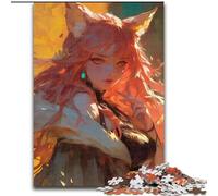 Jigsaw Puzzles for Adults 1000 Pieces Animal Fox Man, for 14+ For Family Fun & Game Night Artists' Collection, Fine Arts (Size 26x38cm)