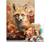Jigsaw Puzzles for Adults 1000 Pieces Animal Fox Puzzles for Teenagers,Challenging Game Gifts for Is Ideal As A Gift for The Whole Family 50x75cm