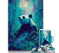 Jigsaw Puzzles for Adults 1000 Pieces Animal Panda,Educational Games Home Decoration Is Ideal As A Gift for The Whole Family (38x26cm)