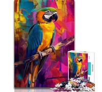 Jigsaw Puzzles for Adults 1000 Pieces Animal Parrot 1000 Piece Puzzle,Vibrant And Unique Design Relaxing & Challenging Puzzle Experience 26x38cm