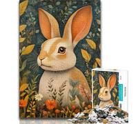 Jigsaw Puzzles for Adults 1000 Pieces Animal Rabbit, Fun Games,for Is Ideal As A Gift for The Whole Family for And 14 Years Old 38x26cm