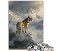 Jigsaw Puzzles for Adults 1000 Pieces Animal Tiger Puzzles for Teenagers,Staycation Kill Time with Fully Interlocking Randomly Shaped Pieces (50x75cm)