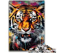 Jigsaw Puzzles for Adults 1000 Pieces Animal Tigers Adult Jigsaw,Decompressing Intellectual Educational Toy Birthday Gift (26x38cm)