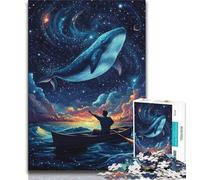 Jigsaw Puzzles for Adults 1000 Pieces Animal Whale Art 1000 Piece Puzzle,Vibrant And Unique Design Relaxing & Challenging Puzzle Experience 26x38cm