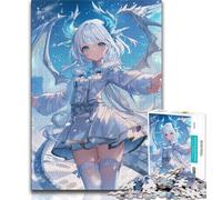 Jigsaw Puzzles for Adults 1000 Pieces Anime Dragon Girl,Educational Games Home Decoration Birthday Present,Gifts,Wall Art (75x50cm)