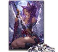 Jigsaw Puzzles for Adults 1000 Pieces Anime Fox Girl Help The Brain Exercise Addictive Toys to Cultivate Patience A Work of Art 38x26cm