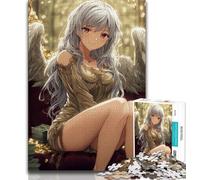 Jigsaw Puzzles for Adults 1000 Pieces Anime Girl,Learning Educational Toys Family Games Suitable for Desktop Decoration 38x26cm