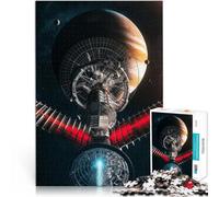 jigsaw puzzles for adults 1000 pieces “Arrival at Jupiter” Made of wood，for age 14 years and over Educational games Home decoration Artists' Collection, Fine Arts。size：50x75cm/14.96x20.47inch
