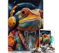 Jigsaw Puzzles for Adults 1000 Pieces Art Chameleon Teenager Jigsaw,Fun Present & Activity for Home,Toy for Rainy Days (size 38x26cm)