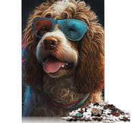 Jigsaw Puzzles for Adults 1000 Pieces Art Colourful Dogs Puzzles for Adults Family Puzzle Game Birthday Gifts Puzzle Casual Games 1000pcs (75x50cm)