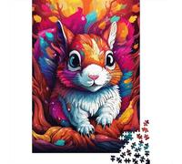 Jigsaw Puzzles for Adults 1000 Pieces Art Cute Squirrel Jigsaw Puzzle Wooden Puzzle Suitable for Adults And over 18 Years Old Family Puzzle Game 1000pcs (75x50cm)