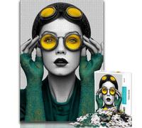 Jigsaw Puzzles for Adults 1000 Pieces Art Human Puzzles for Adults,Stress Reliever Staycation Kill Time Enhance Love between Couples (size 75x50cm)