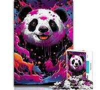 Jigsaw Puzzles for Adults 1000 Pieces Art Panda,Educational Games Home Decoration Birthday Present,Gifts,Wall Art (75x50cm)