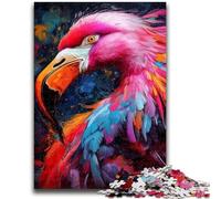 Jigsaw Puzzles for Adults 1000 Pieces Art Psychedelic Flamingo Adult Jigsaw,Decompressing Intellectual Educational Toy Birthday Gift (50x75cm)