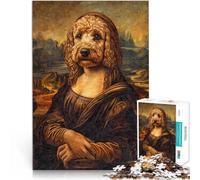 Jigsaw Puzzles for Adults 1000 Pieces Artistic dog portrait Made of cardboard for age 14+ Relaxing games Improving love between couples。size:38x52cm/14.96x20.47inch