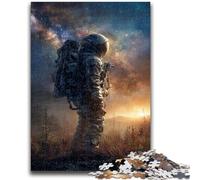 Jigsaw Puzzles for Adults 1000 Pieces Astronaut Art Puzzles,Challenging Game Toys Wall Decoration Unique Birthday And Xmas Gifts (38x26cm)