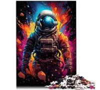 Jigsaw Puzzles for Adults 1000 Pieces Astronaut color space Stress Relief 26x38cm Challenging Game and Family Play for ages 14+