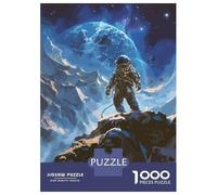Jigsaw Puzzles for Adults 1000 Pieces Astronaut Journey Puzzle for Adults Brain Teaser Game Presents for Women Great Gift for Gaming 70x50cm/1000pcs