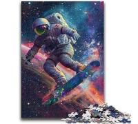 Jigsaw Puzzles for Adults 1000 Pieces Astronaut Surfing Help The Brain Exercise Addictive Toys to Cultivate Patience A Work of Art 50x75cm