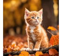Jigsaw Puzzles for Adults 1000 Pieces Autumn Animal Cat, Puzzles for Adults, Challenging Game, Impossible Hard Challenge, Puzzle for Adult 1000 Pieces