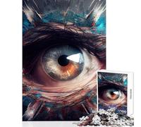 Jigsaw Puzzles for Adults 1000 Pieces Awakening of The Eye Educational Game Tough Challenge Toy Wall Decor Improving Love between Couples (26X38cm)