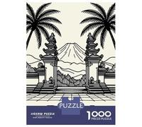 Jigsaw Puzzles for Adults 1000 Pieces Bali Indonesia Travel Jigsaw for Adults Family Game Staycation Kill Time Great Gift for Gaming 38x26cm/1000pcs