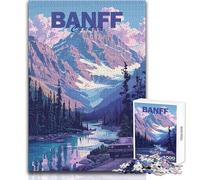 Jigsaw Puzzles for Adults 1000 Pieces Banff National Park Analysis And Logic DIY Toys for And 14 Years And over (size 50x75cm)