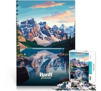 Jigsaw Puzzles for Adults 1000 Pieces Banff National Park Landscape Hands-on-Spiel Verbessern Sie das Gedächtnis52x38cm