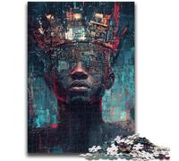 Jigsaw Puzzles for Adults 1000 Pieces Basquiat-style Crown Educational Games DIY Toys for Is Ideal As A Gift for The Whole Family 50x75cm