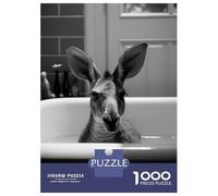 Jigsaw Puzzles for Adults 1000 Pieces Bathtub Kangaroo Jigsaw for Adults Family Game Staycation Kill Time Great Gift for Gaming 52x38cm/1000pcs