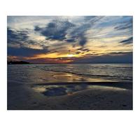 Jigsaw Puzzles for Adults 1000 Pieces -Beach,Sea,Horizon,Clouds,Sunset,Dark 70x50cm