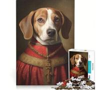 Jigsaw Puzzles for Adults 1000 Pieces Beagle The Pope, Hands-on Game, Difficult And Challenge, Artists' Collection, Fine Arts 38x26cm