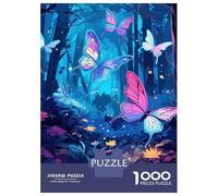 Jigsaw Puzzles for Adults 1000 Pieces Beautiful Butterfly Adult Jigsaw Hands-on Game Pattern Assembly Challenging To Complete 38x26cm/1000pcs