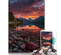 Jigsaw Puzzles for Adults 1000 Pieces Beautiful Mountain River,Educational Games Home Decoration Is Ideal As A Gift for The Whole Family 50x75cm