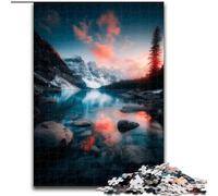Jigsaw Puzzles for Adults 1000 Pieces Beautiful Mountains And Lakes, Family Game Stress Reliever Difficult Challenge A Work of Art for Ages 14+ (Size 26x38cm)