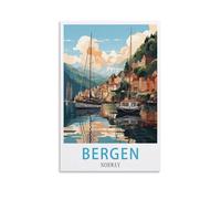 Jigsaw Puzzles for Adults 1000 Pieces，Bergen Norway 1000 Piece Jigsaw Puzzles for Adults -Fun Challenging & Brainteasing Adults Jigsaw Puzzle 38x26cm