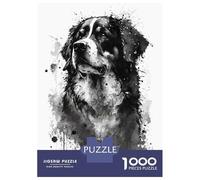 Jigsaw Puzzles for Adults 1000 Pieces Bernese Mountain Dog Ink Adult Jigsaw Hands-on Game Pattern Assembly Challenging To Complete 52x38cm/1000pcs