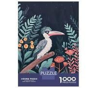 Jigsaw Puzzles for Adults 1000 Pieces Bird in Lush Nighttime Forest Adult Jigsaw Hands-on Game Pattern Assembly Challenging To Complete 38x26cm/1000pcs