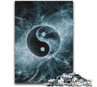 Jigsaw Puzzles for Adults 1000 Pieces Black And White Yin And Yang Educational Games DIY Toys for Is Ideal As A Gift for The Whole Family 50x75cm