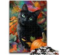 Jigsaw Puzzles for Adults 1000 Pieces Black Cat Educational Stress Relief Toy Gifts for Friends And Family 50x75cm