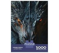 Jigsaw Puzzles for Adults 1000 Pieces Black Dragons Wrath Puzzles for Adults Relaxing Games Birthday Present Challenging To Complete 70x50cm/1000pcs
