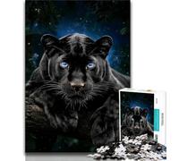 Jigsaw Puzzles for Adults 1000 Pieces Black Panther,Help The Brain Exercise Addictive Toys to Cultivate Patience Perfect Decoration 75x50cm