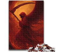 Jigsaw Puzzles for Adults 1000 Pieces Blood Moon Reaper Teenager Jigsaw,Interesting Stress Reduction Parent-child Interaction (75x50cm)